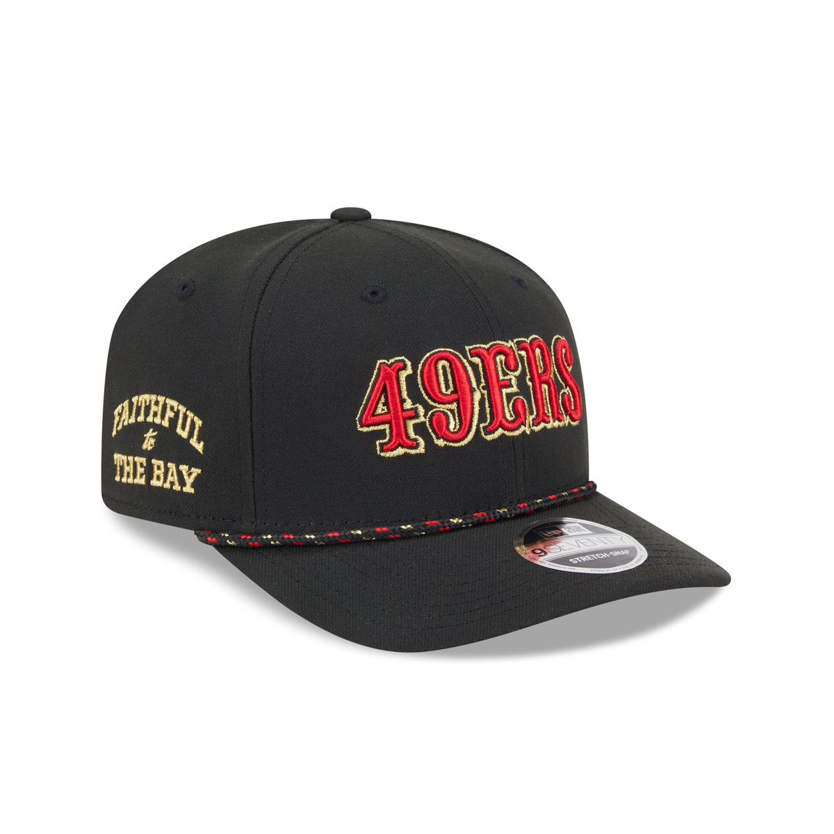 San Francisco 49ers New Era 2025 Rivalries 9SEVENTY Stretch Snap NFL Cap Schwarz - STADIUMDREAMS