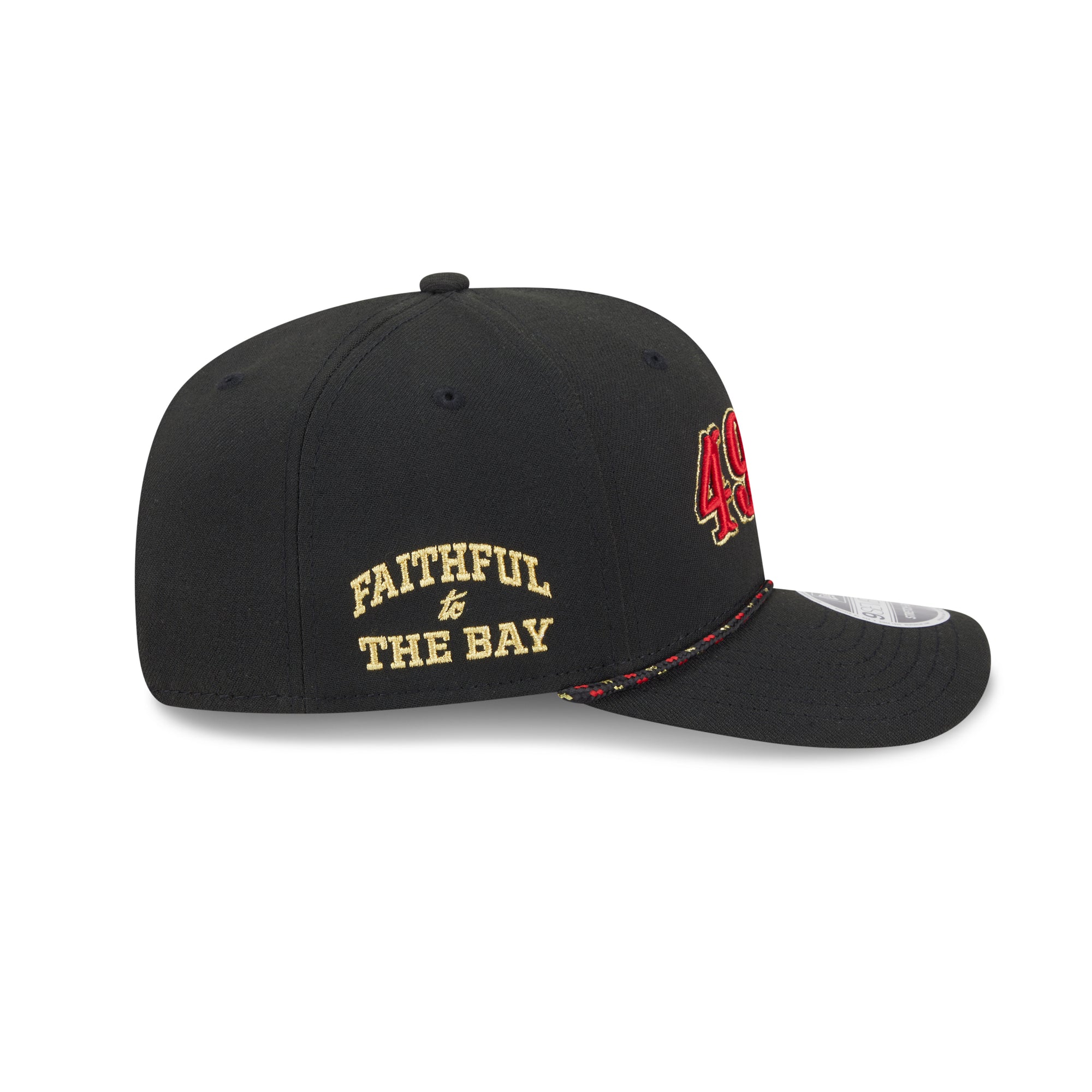 San Francisco 49ers New Era 2025 Rivalries 9SEVENTY Stretch Snap NFL Cap Schwarz
