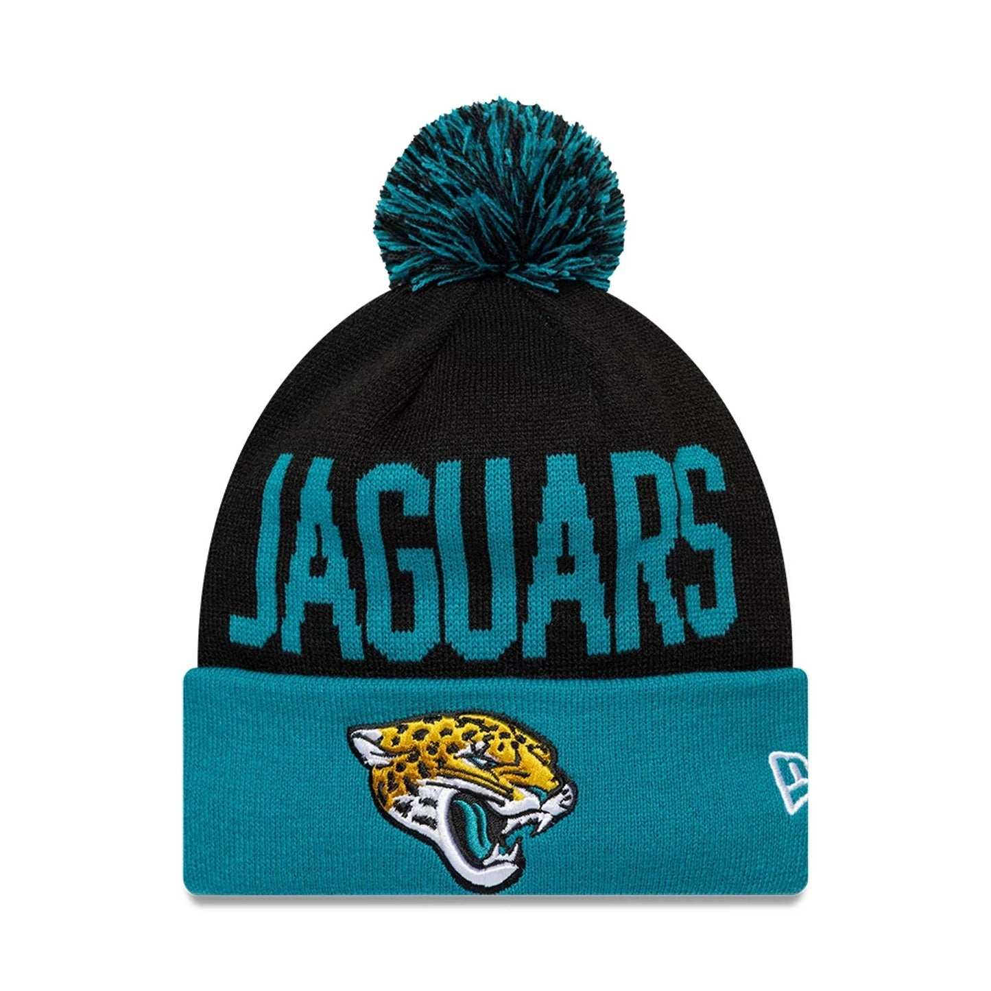 Jacksonville Jaguars New Era NFL London Games 2025 Cuff Knit Beanie Schwarz - STADIUMDREAMS