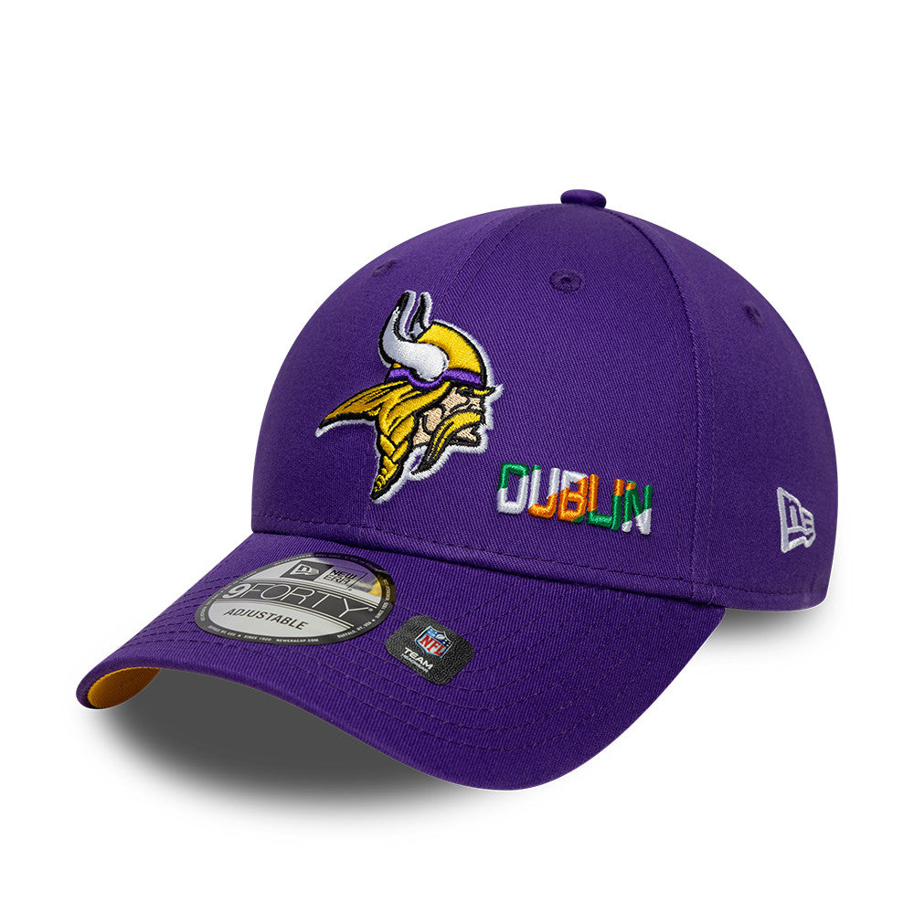 NFL Dublin Game 2025 Minnesota Vikings 9FORTY Cap Lila - STADIUMDREAMS