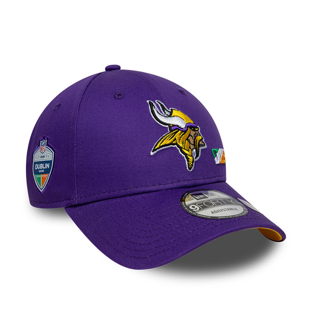NFL Dublin Game 2025 Minnesota Vikings 9FORTY Cap Lila - STADIUMDREAMS