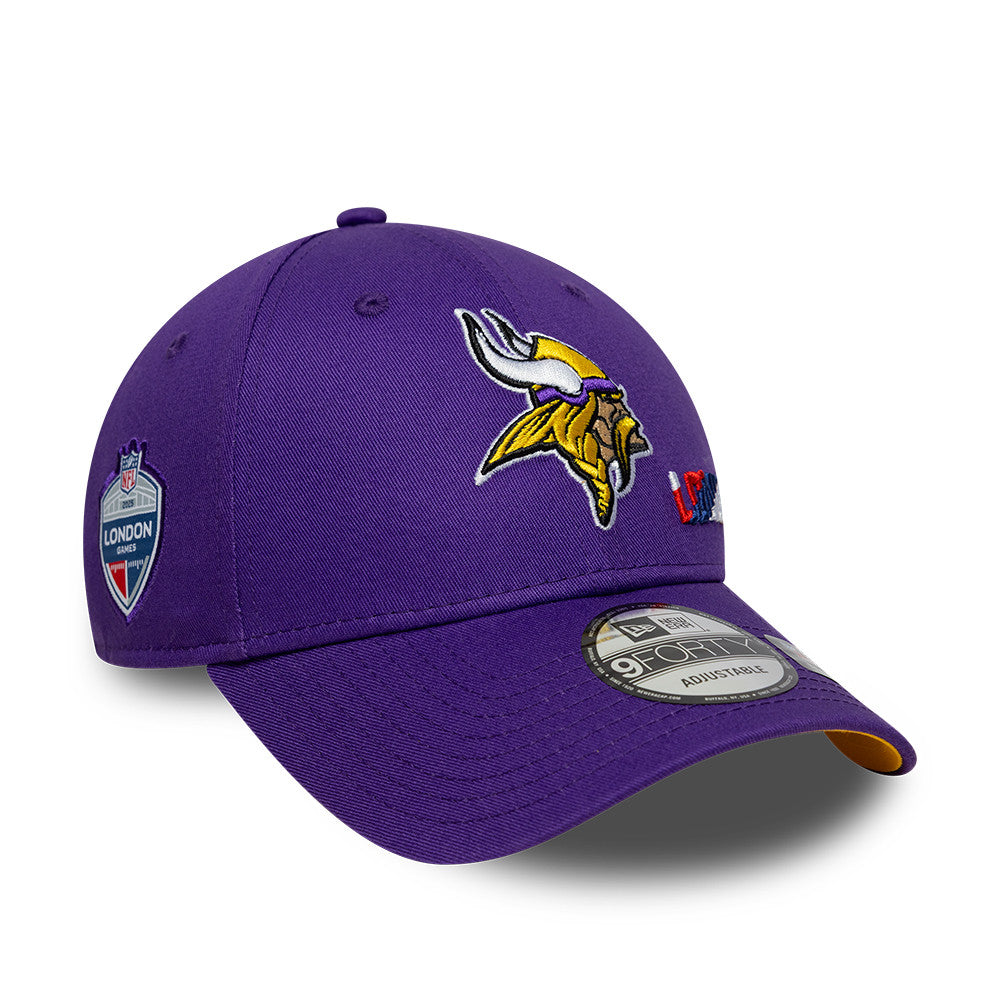 NFL London Games 2025 Minnesota Vikings 9FORTY Cap Lila - STADIUMDREAMS