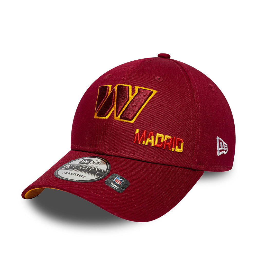 NFL Madrid Game 2025 Washington Commanders 9FORTY Cap Rot - STADIUMDREAMS