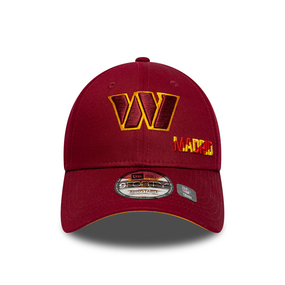 NFL Madrid Game 2025 Washington Commanders 9FORTY Cap Rot - STADIUMDREAMS