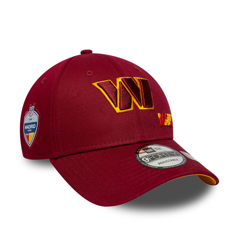 NFL Madrid Game 2025 Washington Commanders 9FORTY Cap Rot - STADIUMDREAMS