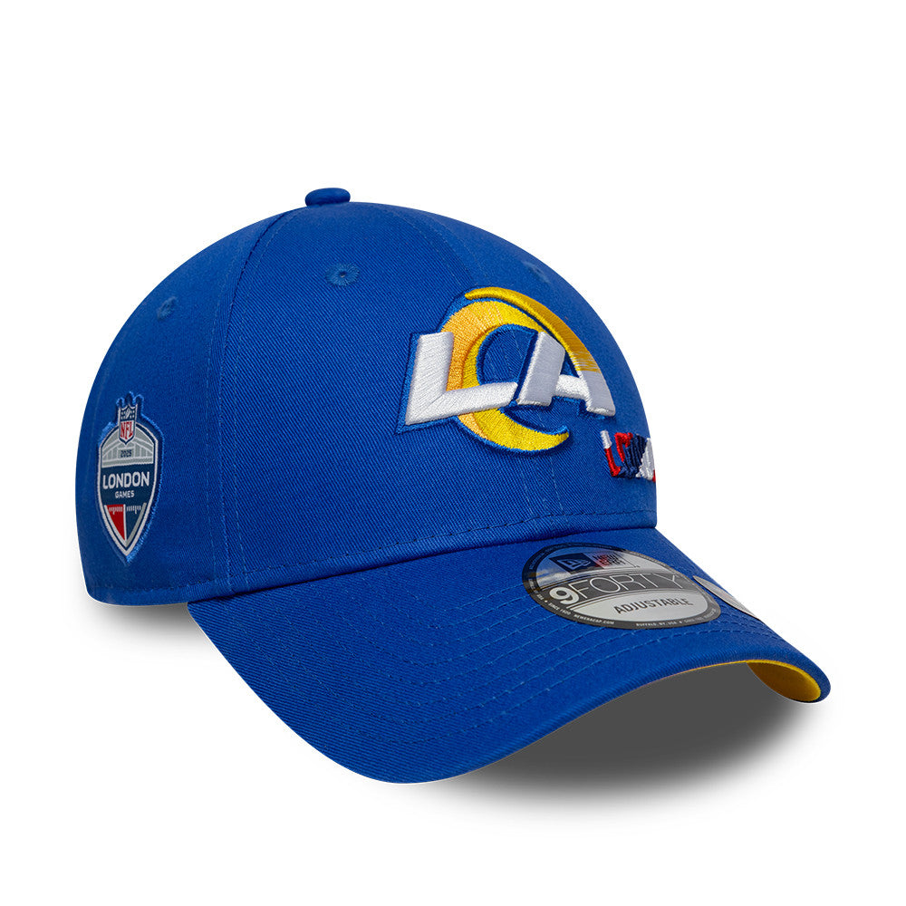 NFL London Games 2025 Los Angeles Rams 9FORTY Cap in Blau - STADIUMDREAMS
