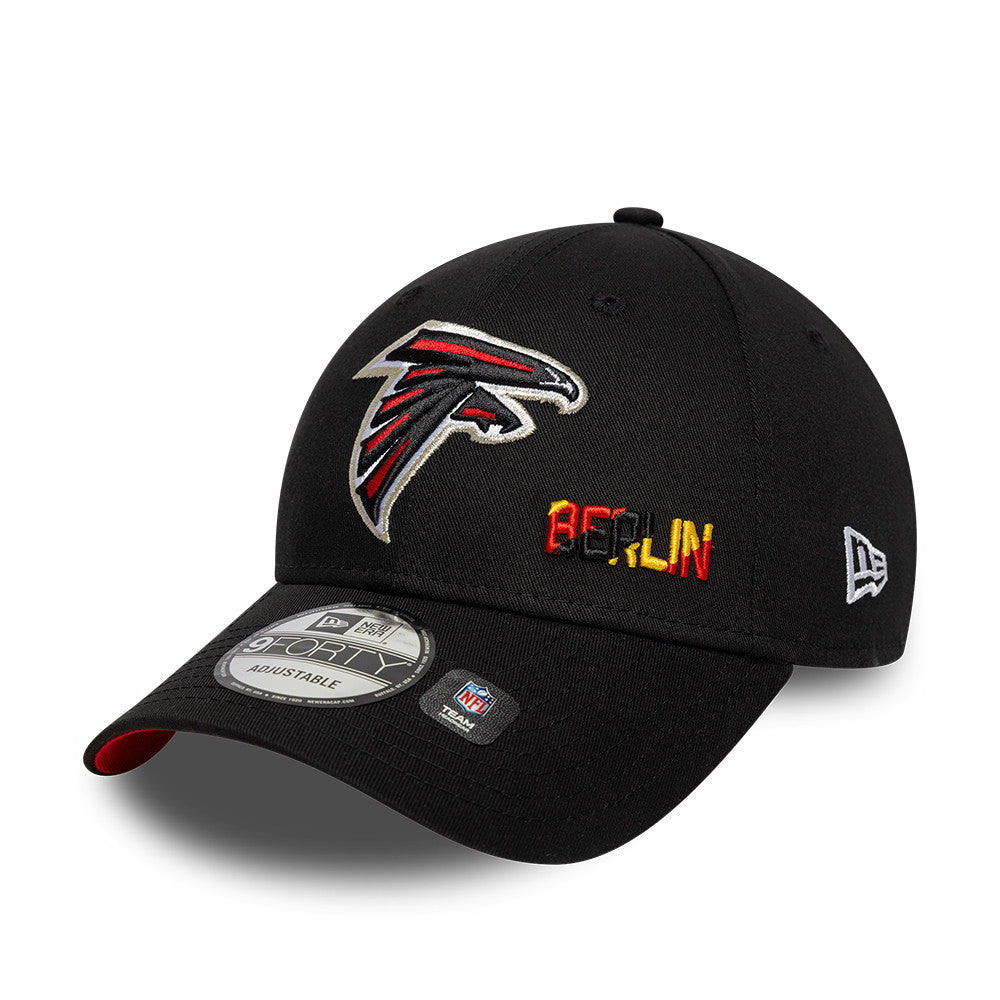 NFL Berlin Game 2025 Atlanta Falcons 9FORTY Cap Schwarz - STADIUMDREAMS