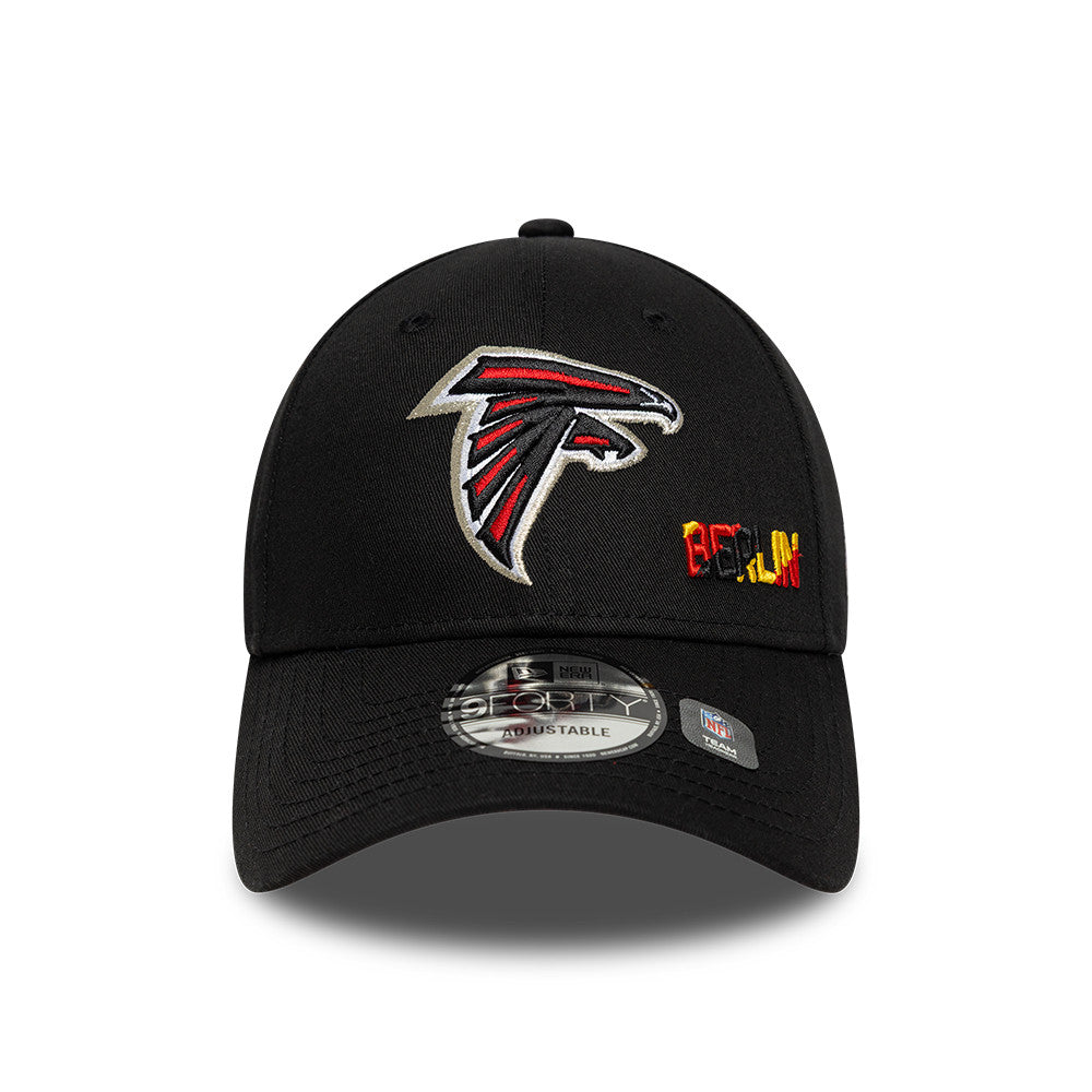 NFL Berlin Game 2025 Atlanta Falcons 9FORTY Cap Schwarz - STADIUMDREAMS