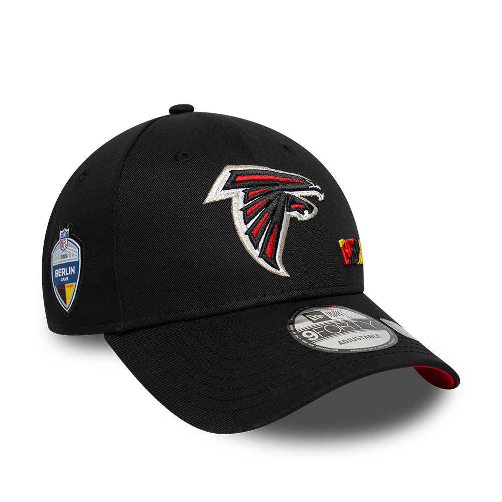 NFL Berlin Game 2025 Atlanta Falcons 9FORTY Cap Schwarz - STADIUMDREAMS