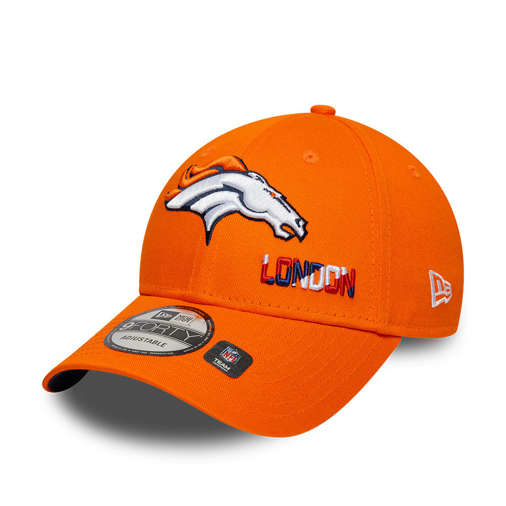NFL London Games 2025 Denver Broncos 9FORTY Cap Orange - STADIUMDREAMS