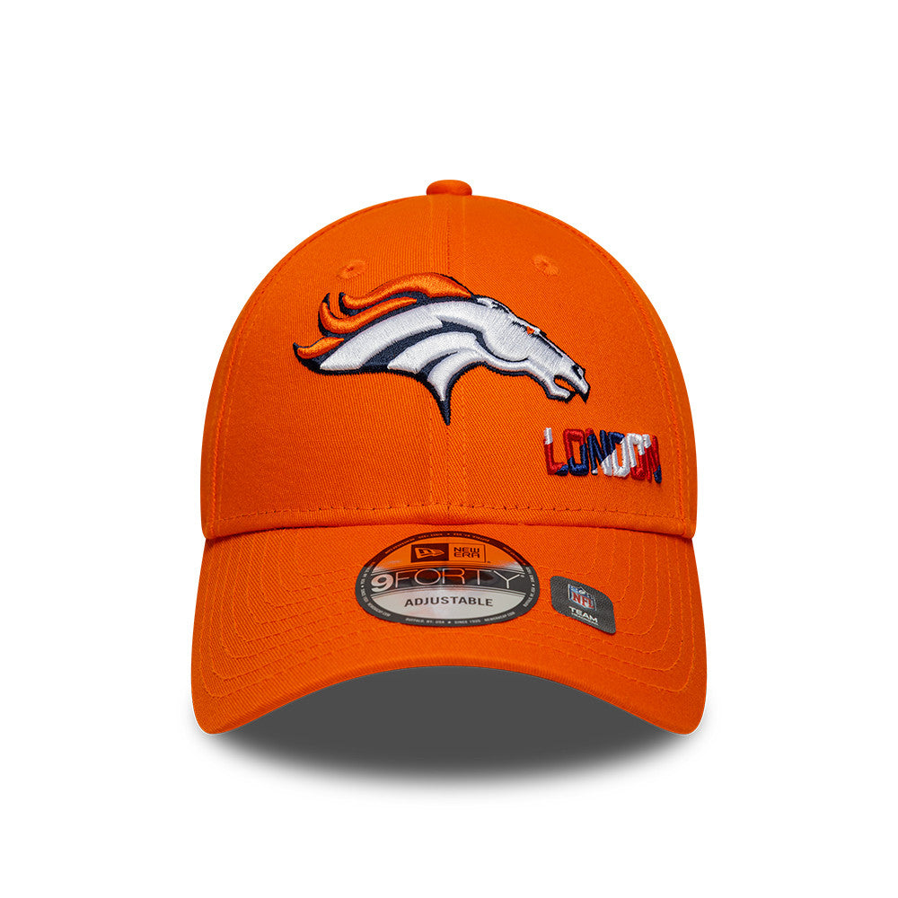 NFL London Games 2025 Denver Broncos 9FORTY Cap Orange - STADIUMDREAMS