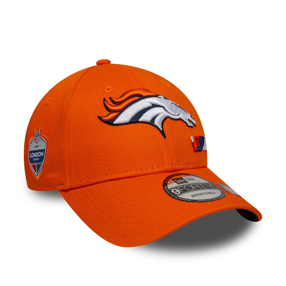 NFL London Games 2025 Denver Broncos 9FORTY Cap Orange - STADIUMDREAMS