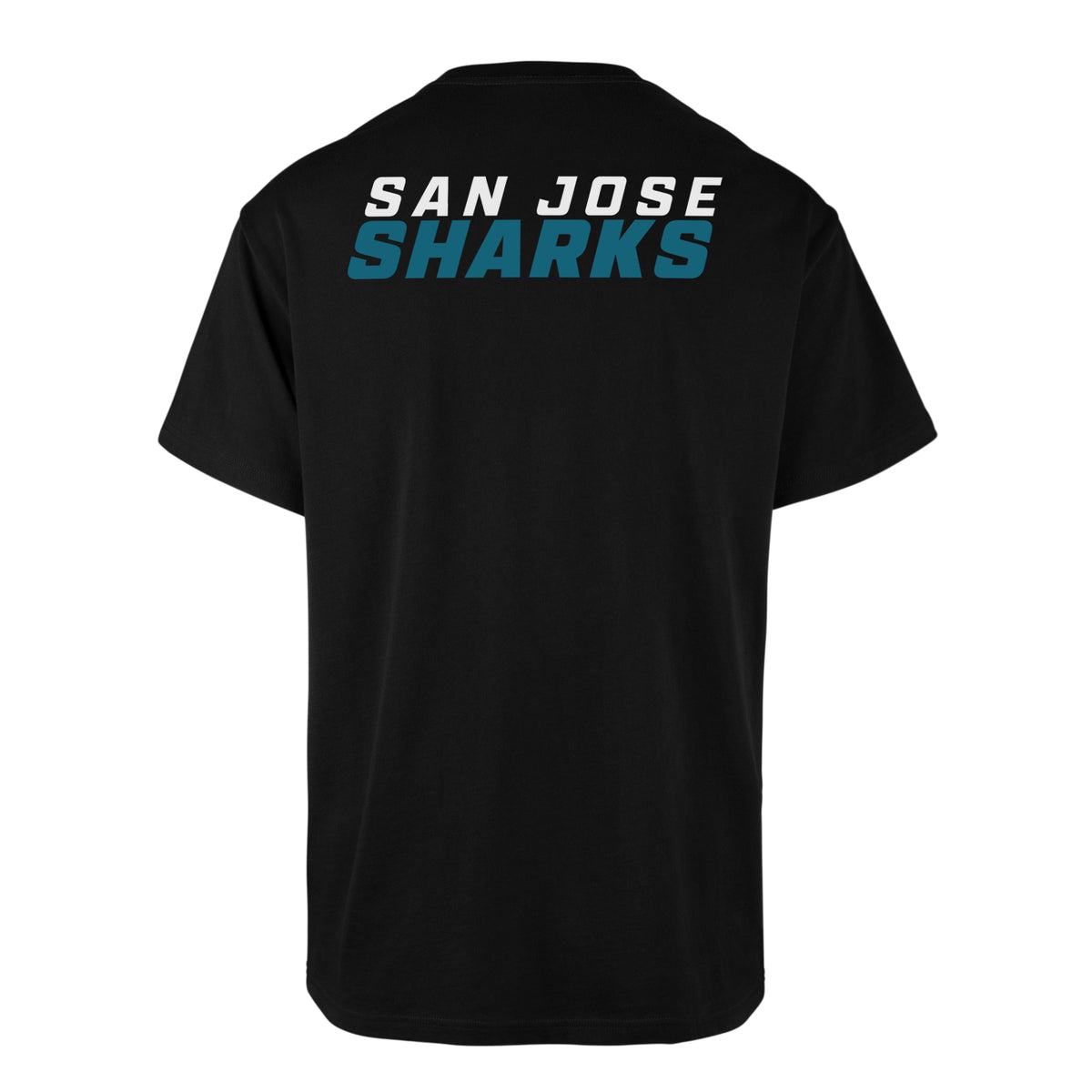 San Jose Sharks ’47 Backprint Echo NHL T-Shirt Schwarz - STADIUMDREAMS