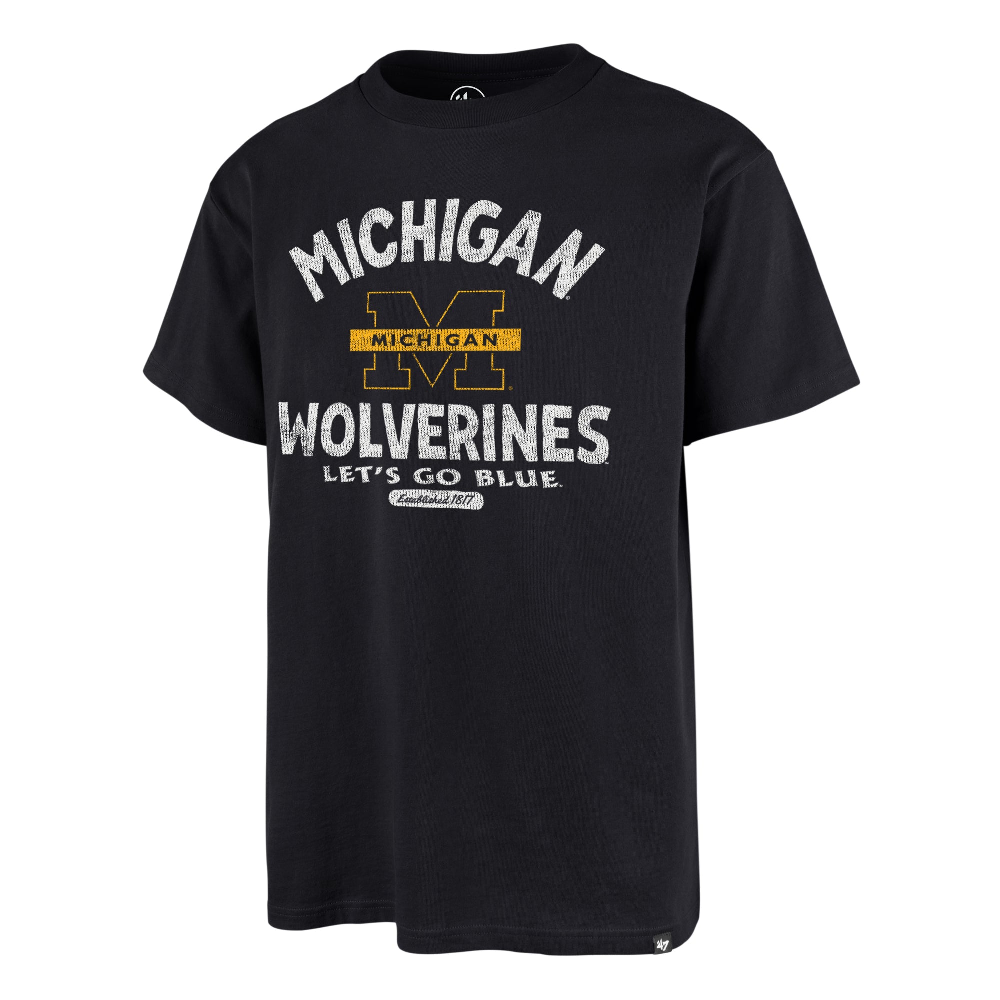 Michigan Wolverines ’47 Echo NCAA T-Shirt Navy