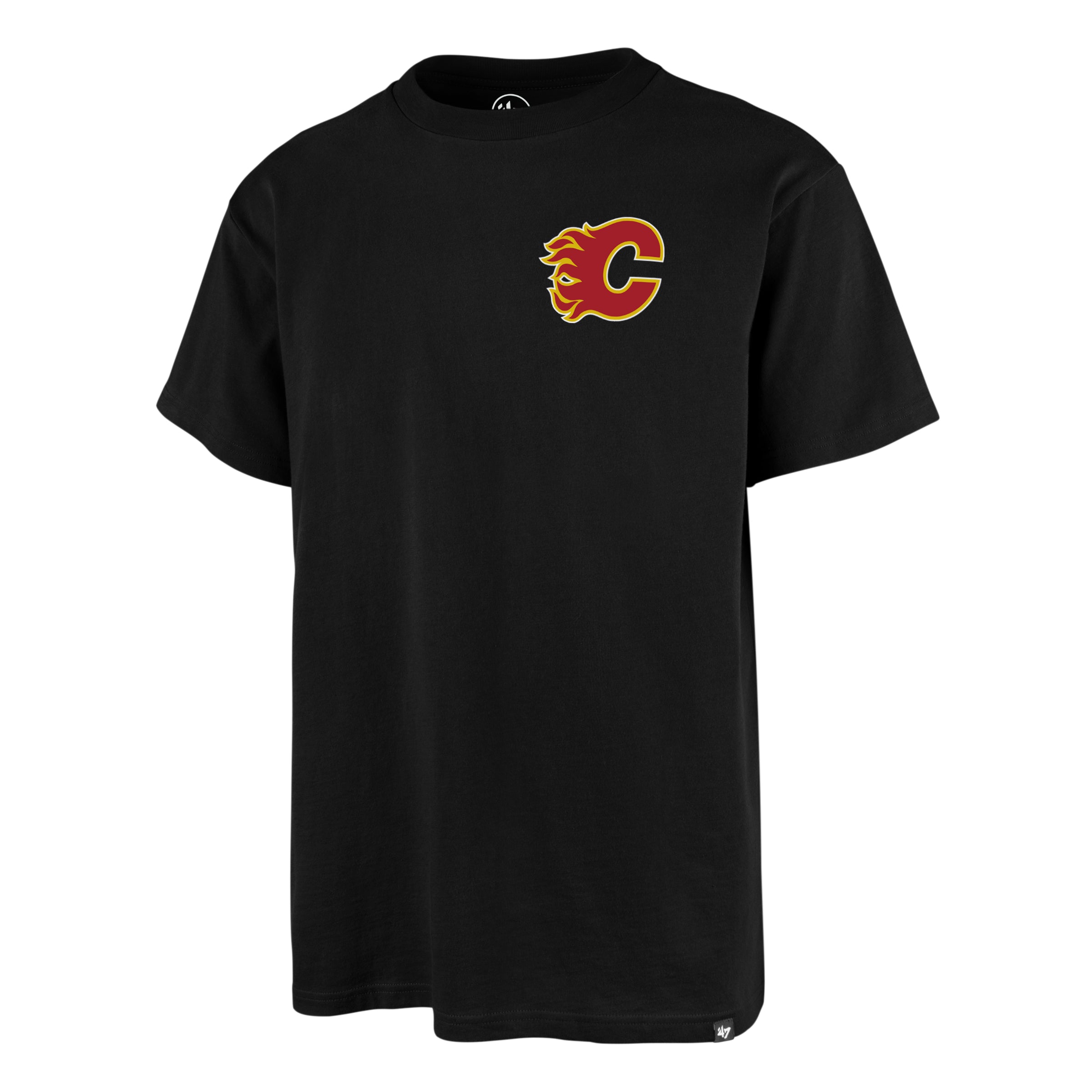 Calgary Flames ’47 Backprint Echo NHL T-Shirt Schwarz - STADIUMDREAMS