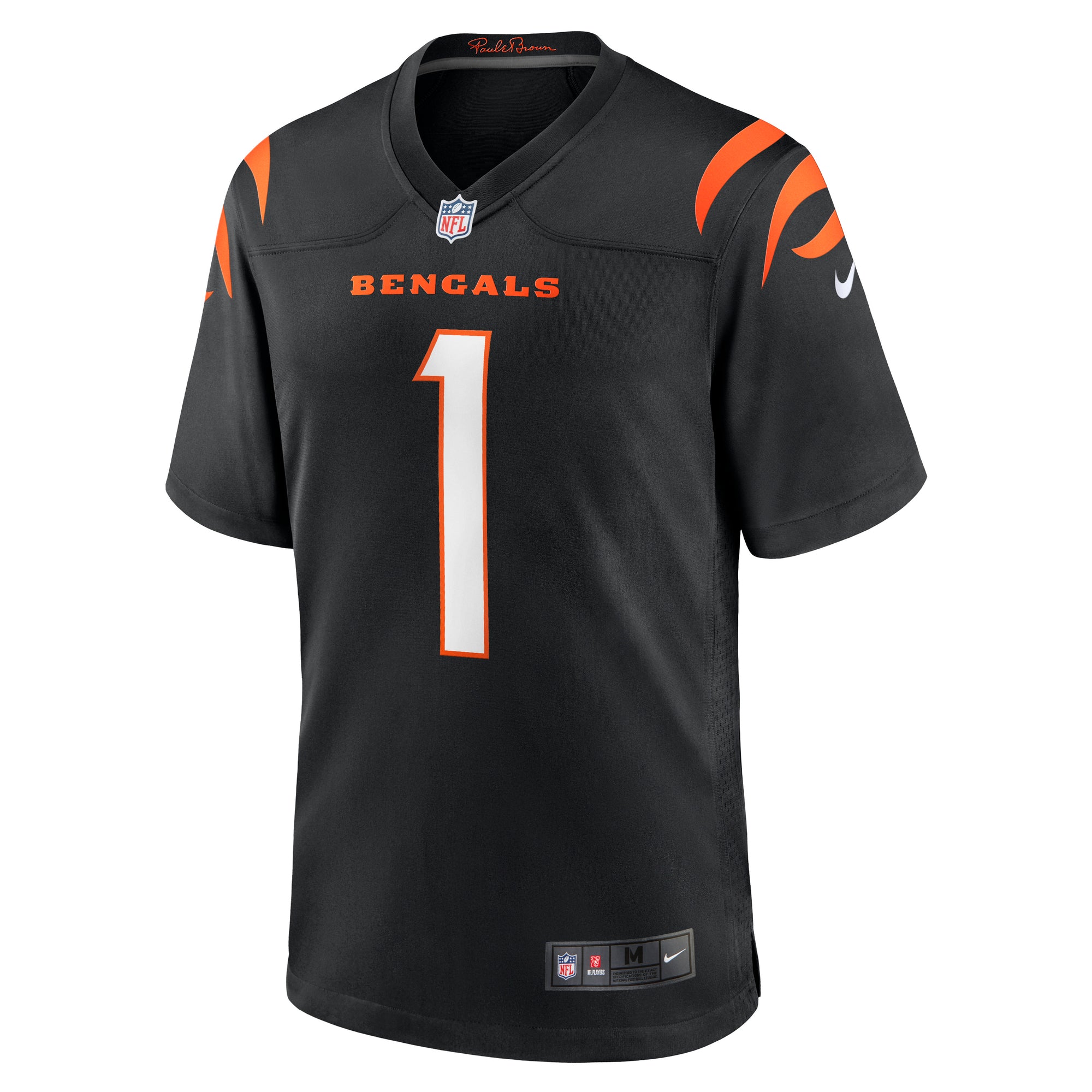 Ja'Marr Chase #1 Cincinnati Bengals Nike Game NFL Football Trikot Schwarz - STADIUMDREAMS