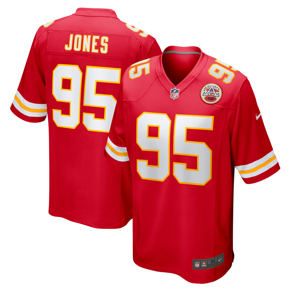 Chris Jones #95 Kansas City Chiefs Nike Game NFL Football Trikot Rot