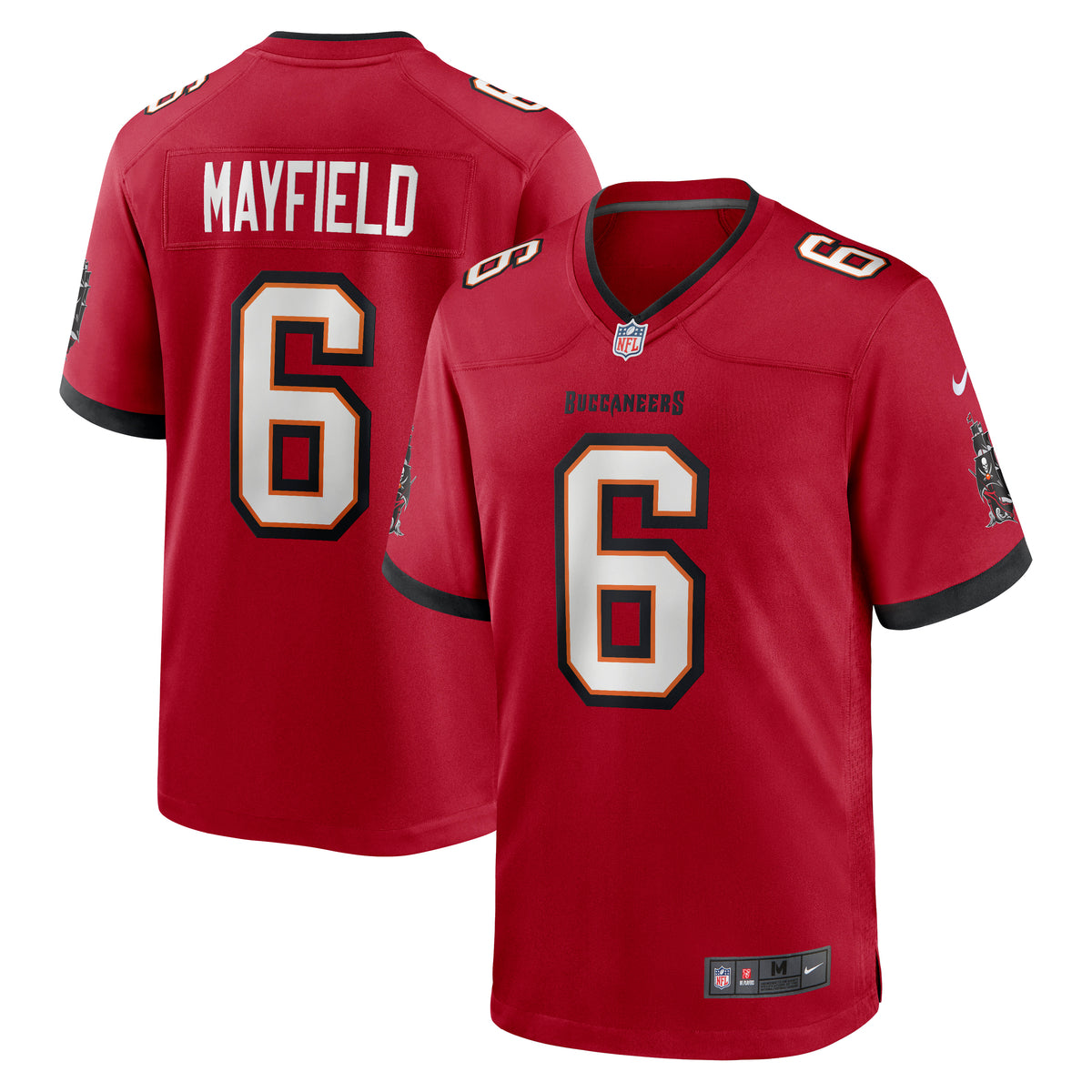 Baker Mayfield #6 Tampa Bay Buccaneers Nike Game NFL Trikot Rot - STADIUMDREAMS