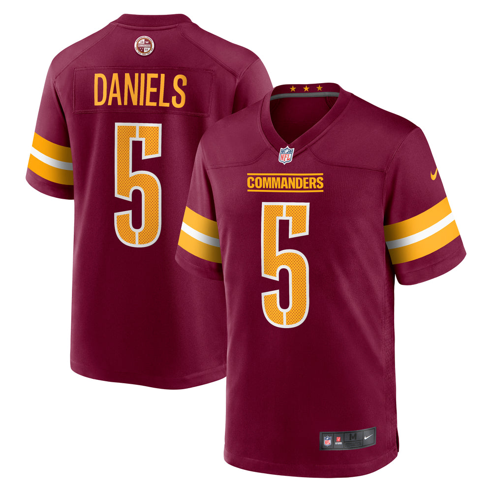 Jayden Daniels #5 Washington Commanders Nike Game NFL Football Trikot Rot - STADIUMDREAMS