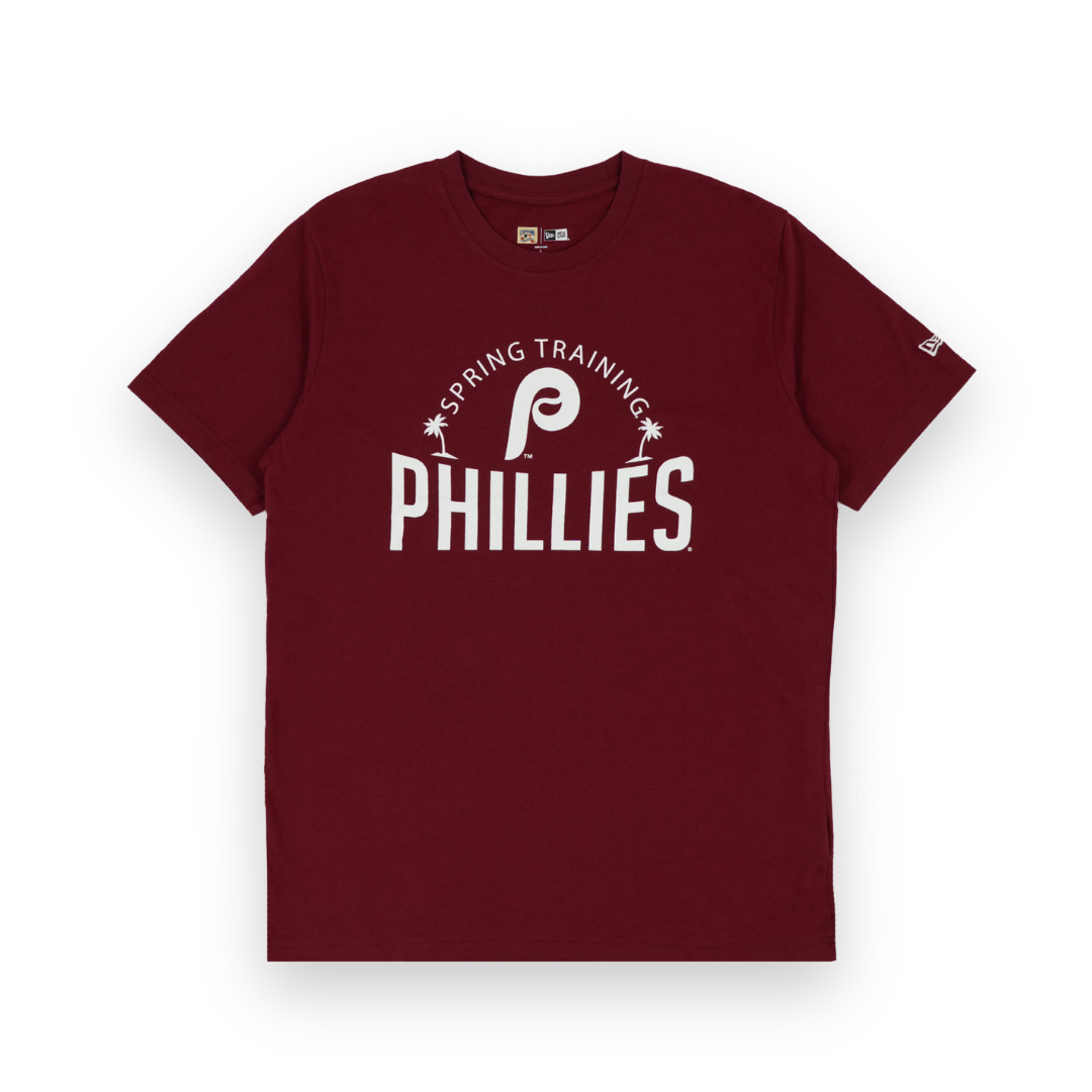 Philadelphia Phillies New Era Spring Training MLB T-Shirt Dunkelrot - STADIUMDREAMS