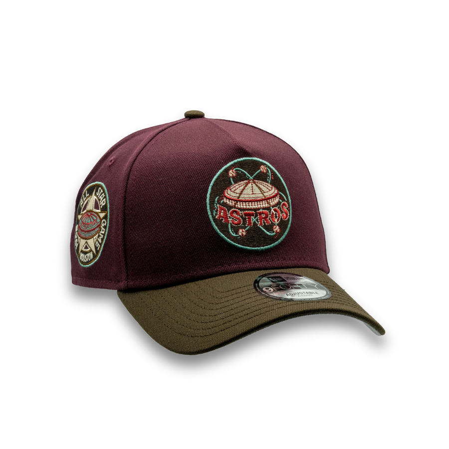 Houston Astros New Era Allstar Game '80 Side Patch 9FORTY A-Frame MLB Cap Lila - SD Exclusive - STADIUMDREAMS