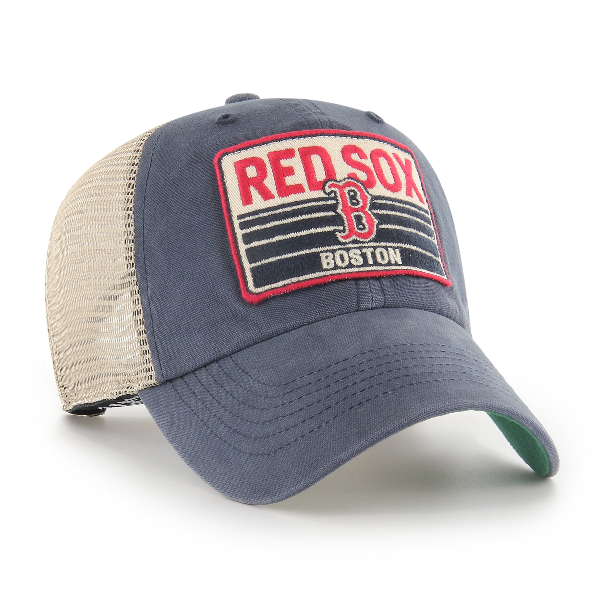 Boston Red Sox Tuscaloosa Trawler Patch '47 CLEAN UP Trucker Cap Navy - STADIUMDREAMS