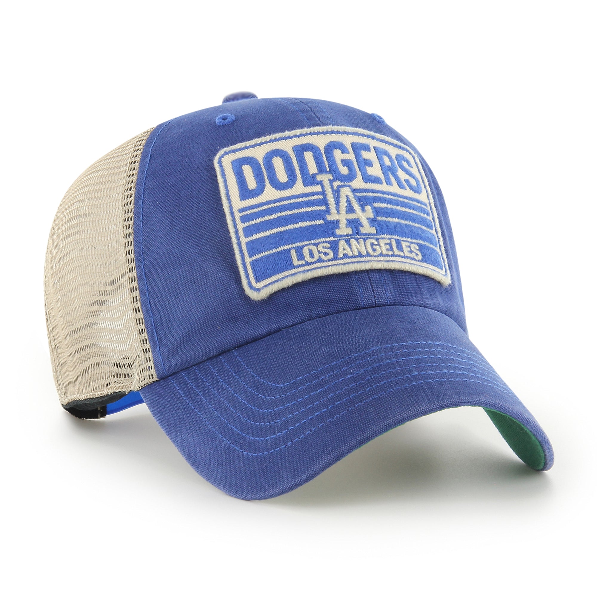 Los Angeles Dodgers Tuscaloosa Trawler Patch '47 CLEAN UP Trucker Cap Blau - STADIUMDREAMS