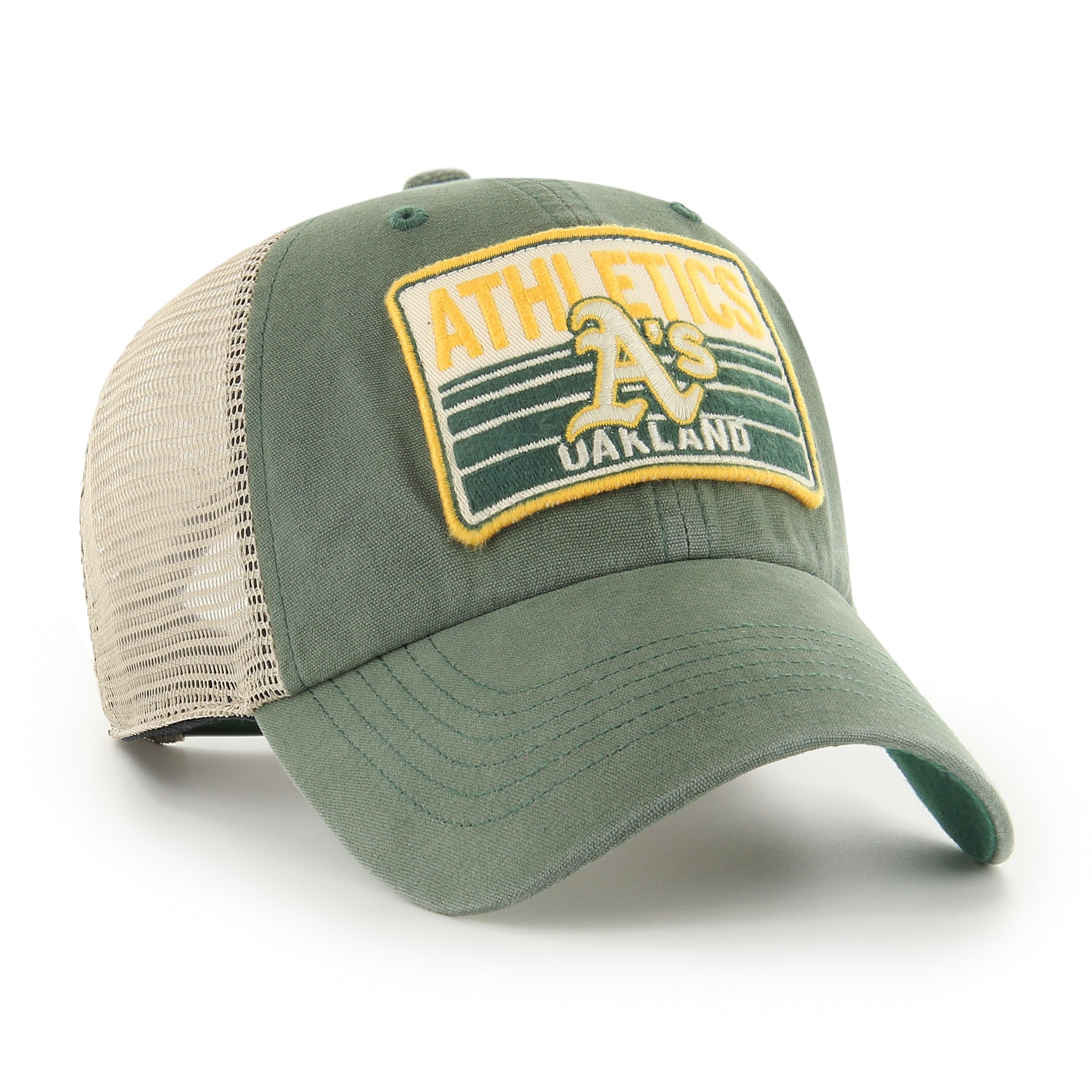 Oakland Athletics Tuscaloosa Trawler Patch '47 CLEAN UP Trucker Cap Grün - STADIUMDREAMS