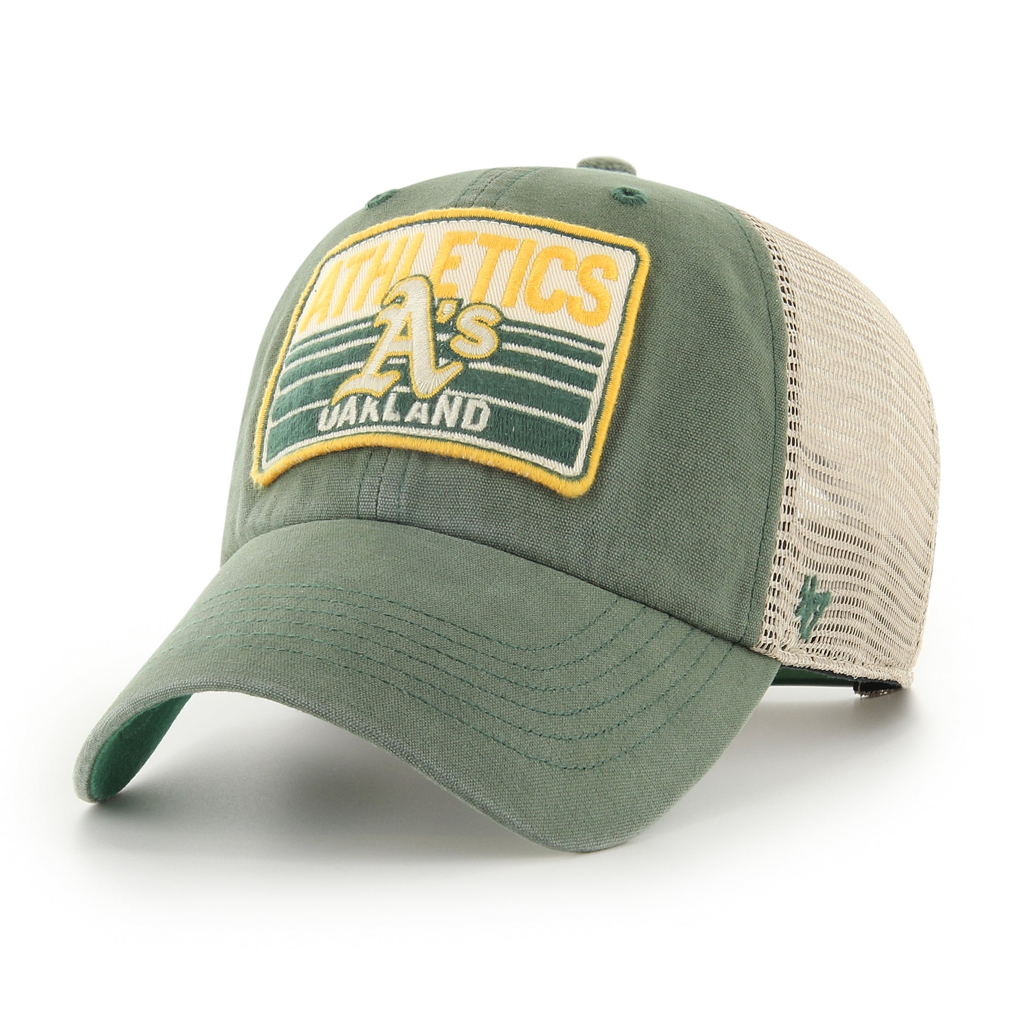Oakland Athletics Tuscaloosa Trawler Patch '47 CLEAN UP Trucker Cap Grün - STADIUMDREAMS