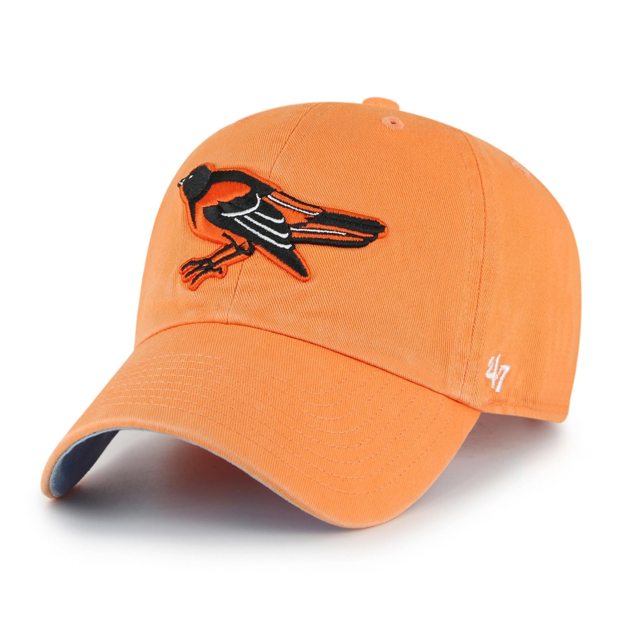 Baltimore Orioles Double Under '47 CLEAN UP MLB Cap Orange - STADIUMDREAMS