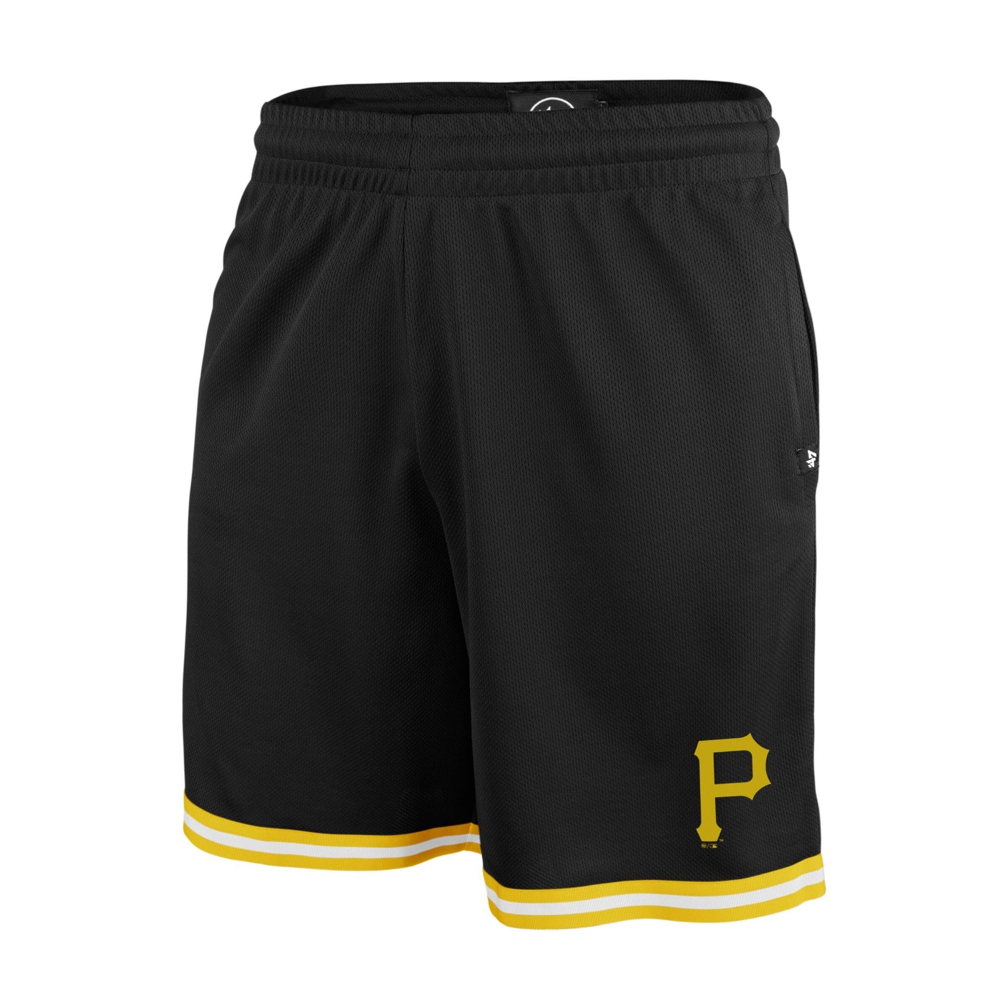 Pittsburgh Pirates Back Court '47 GRAFTON MLB Shorts Schwarz - STADIUMDREAMS