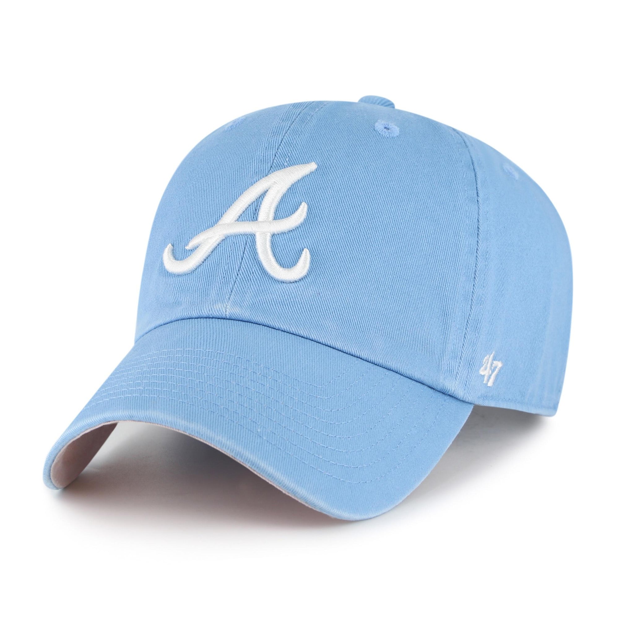 Atlanta Braves Double Under '47 CLEAN UP MLB Cap Blau - STADIUMDREAMS