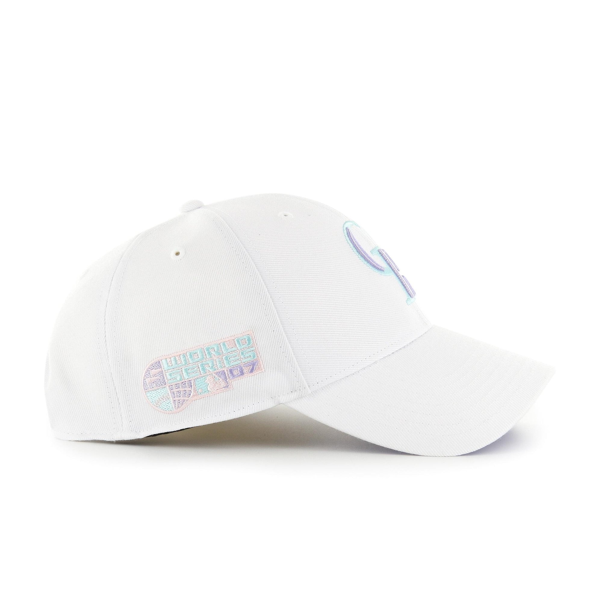Colorado Rockies World Series Sure Shot Snapback '47 MVP MLB Cap Weiss - STADIUMDREAMS