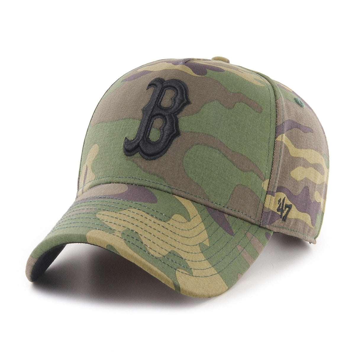 Boston Red Sox Grove Snapback '47 MVP MLB Cap Camouflage - STADIUMDREAMS