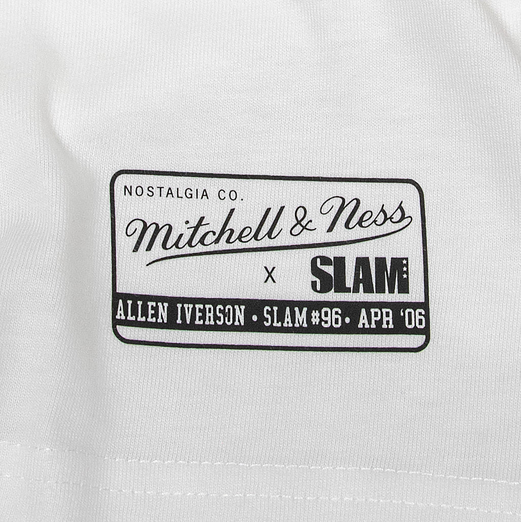 Allen Iverson Philadelphia 76ers Mitchell & Ness NBA Slam Cover T-Shirt Weiß - STADIUMDREAMS