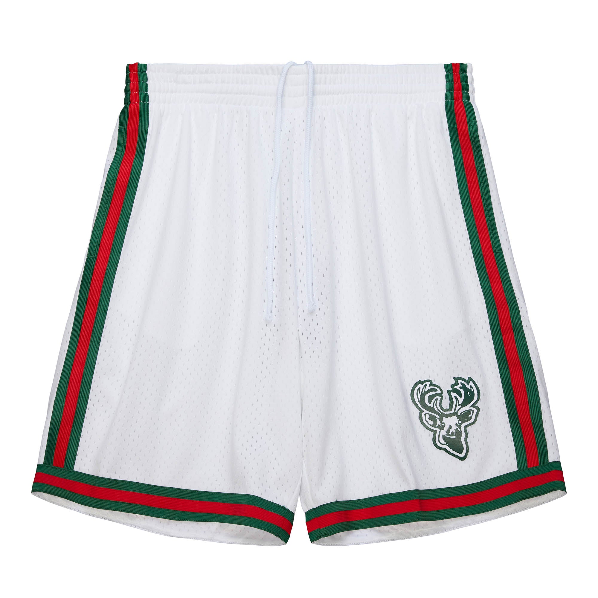 Milwaukee Bucks Mitchell & Ness NBA Swingman Shorts 1971 Weiß