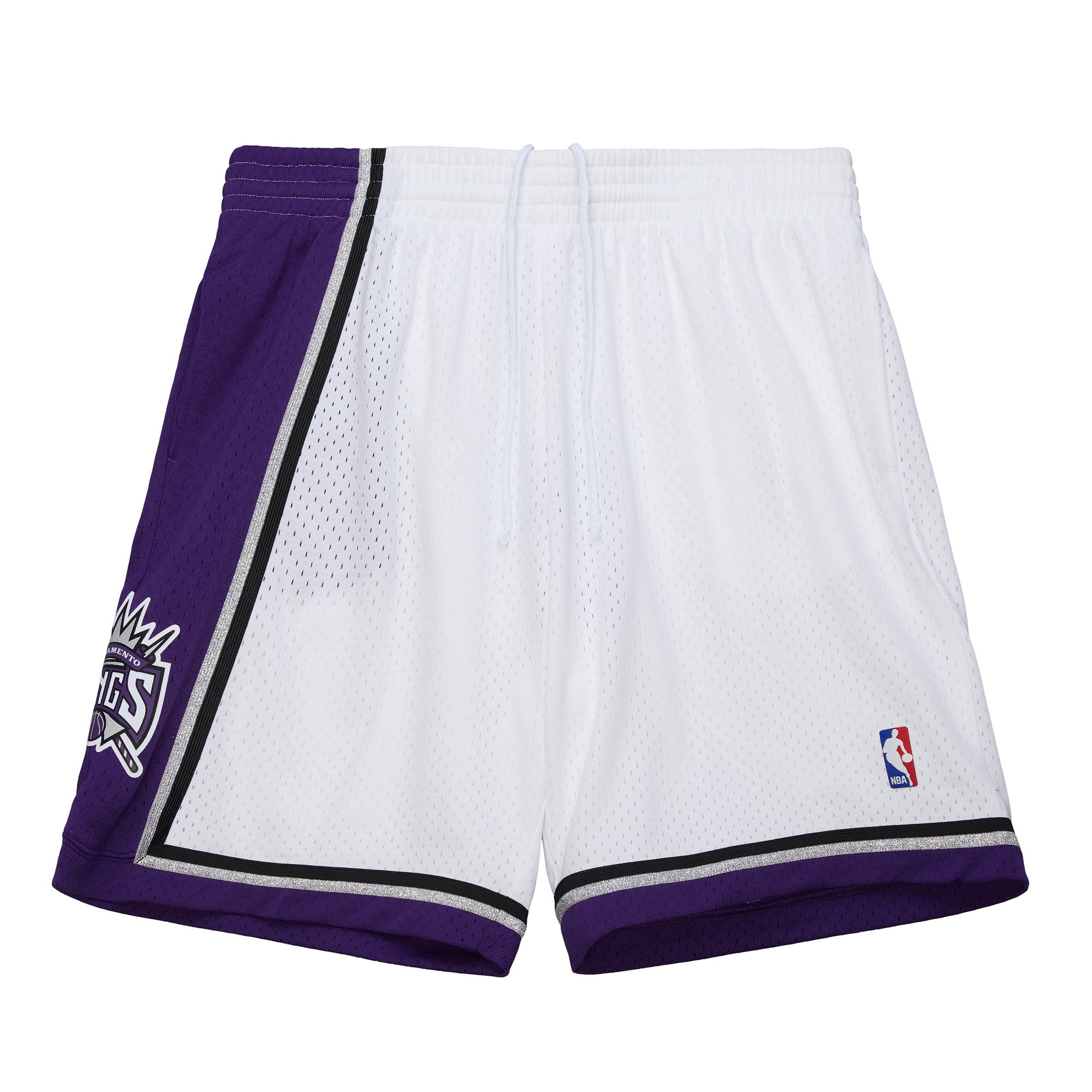 Sacramento Kings Mitchell & Ness NBA Swingman Shorts 2001 Weiß - STADIUMDREAMS