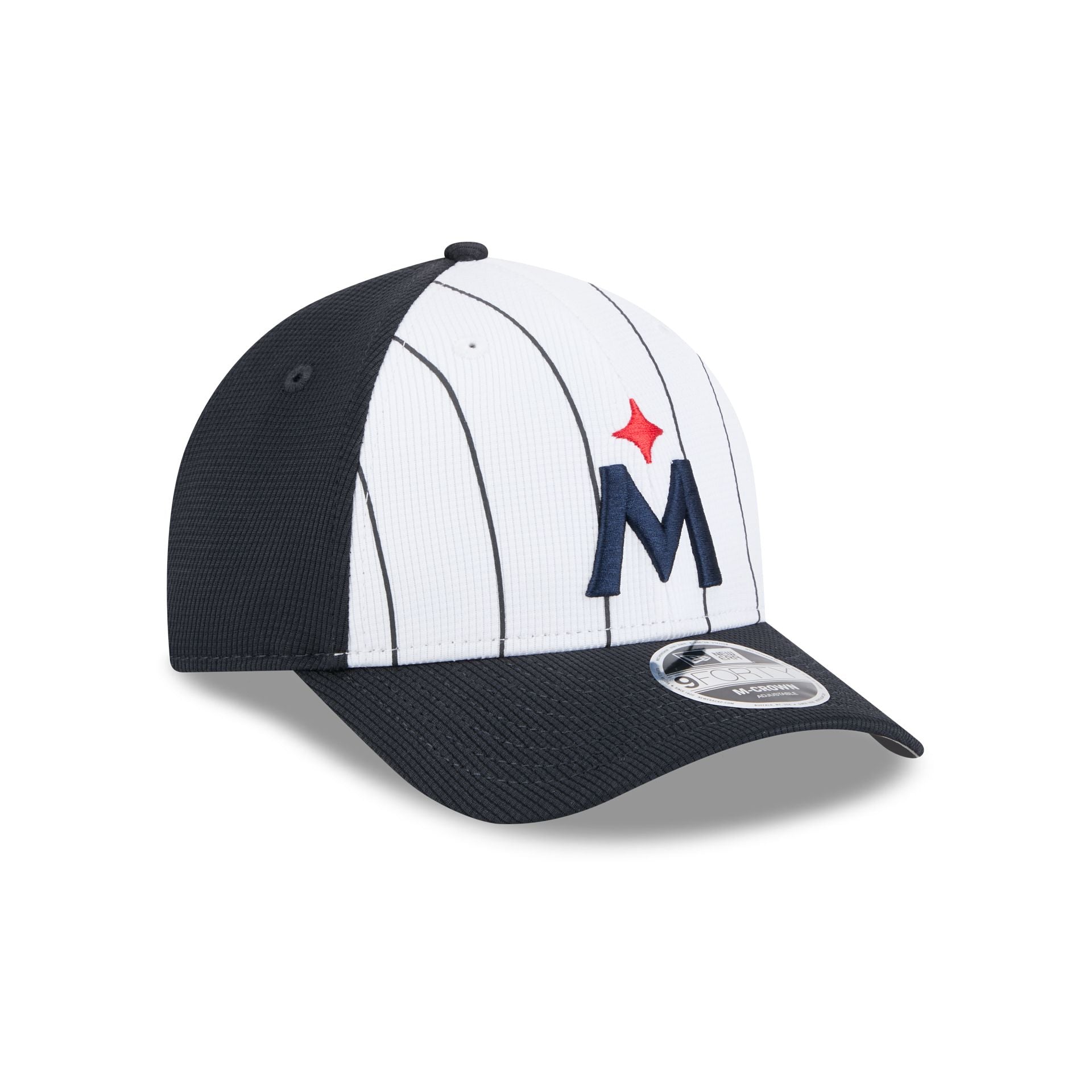 Minnesota Twins New Era 2025 MLB Batting Practice 9FORTY Stretch Snap Cap Navy - STADIUMDREAMS