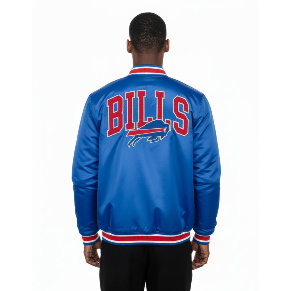 Buffalo Bills New Era USA EDITION Stitched Satin NFL Jacke Blau
