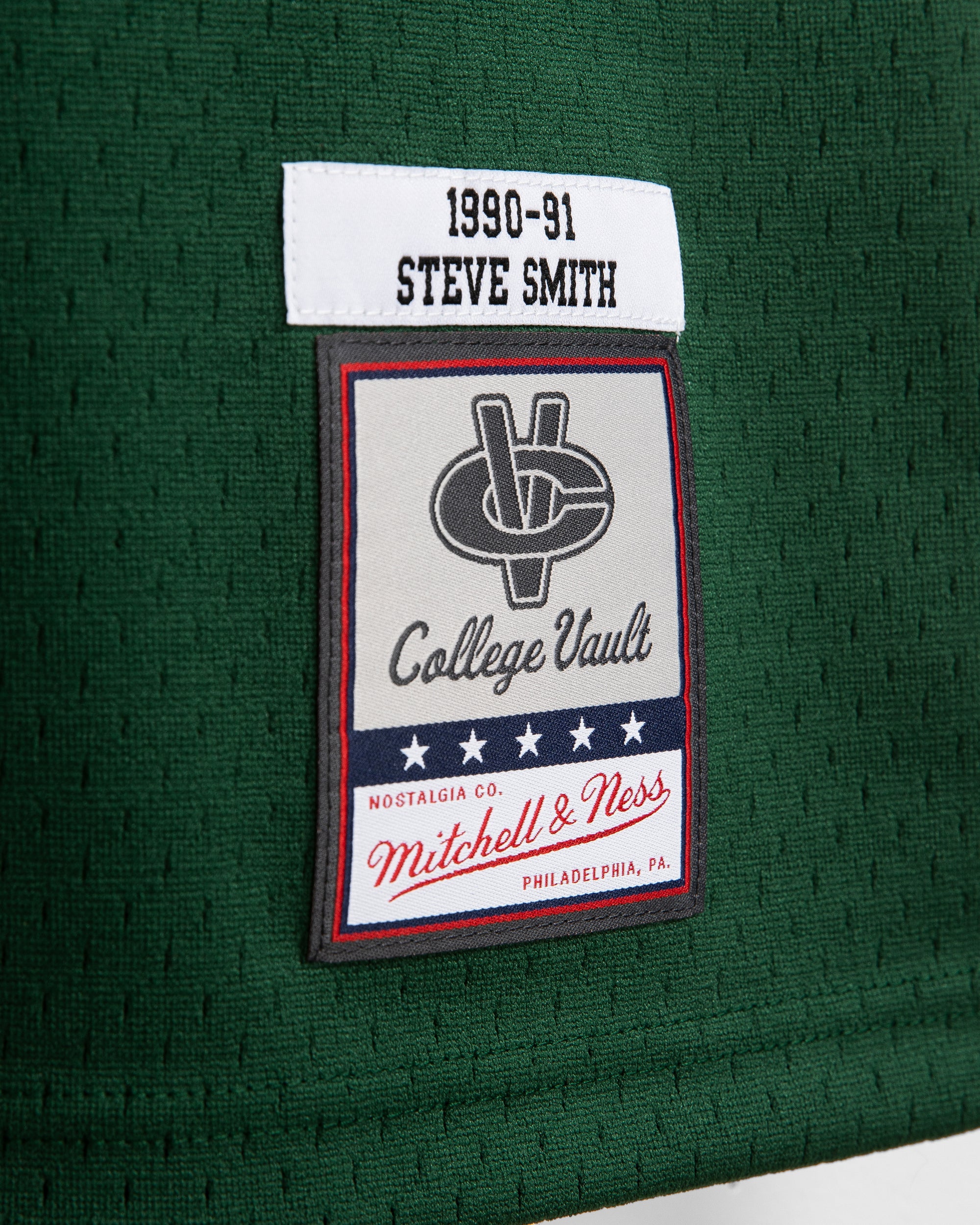 Steve Smith #21 Michigan State Spartans Mitchell & Ness NCAA Swingman Trikot 1990 Grün - STADIUMDREAMS