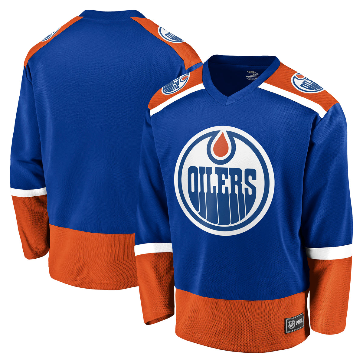 Edmonton Oilers NHL Trikot Fanatics Home Value Style Blau