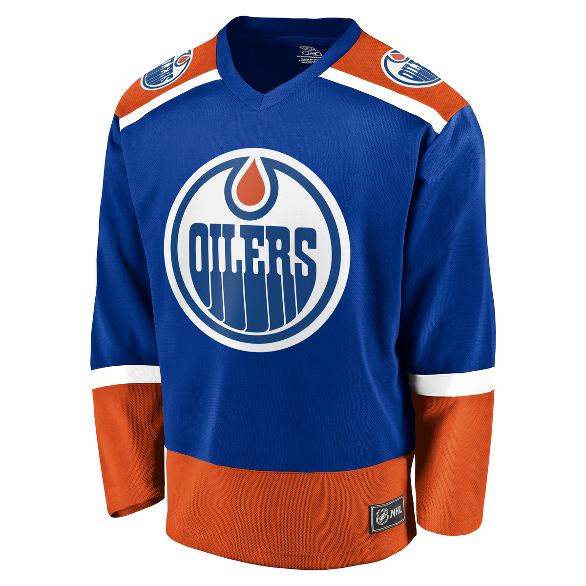 Edmonton Oilers NHL Trikot Fanatics Home Value Style Blau