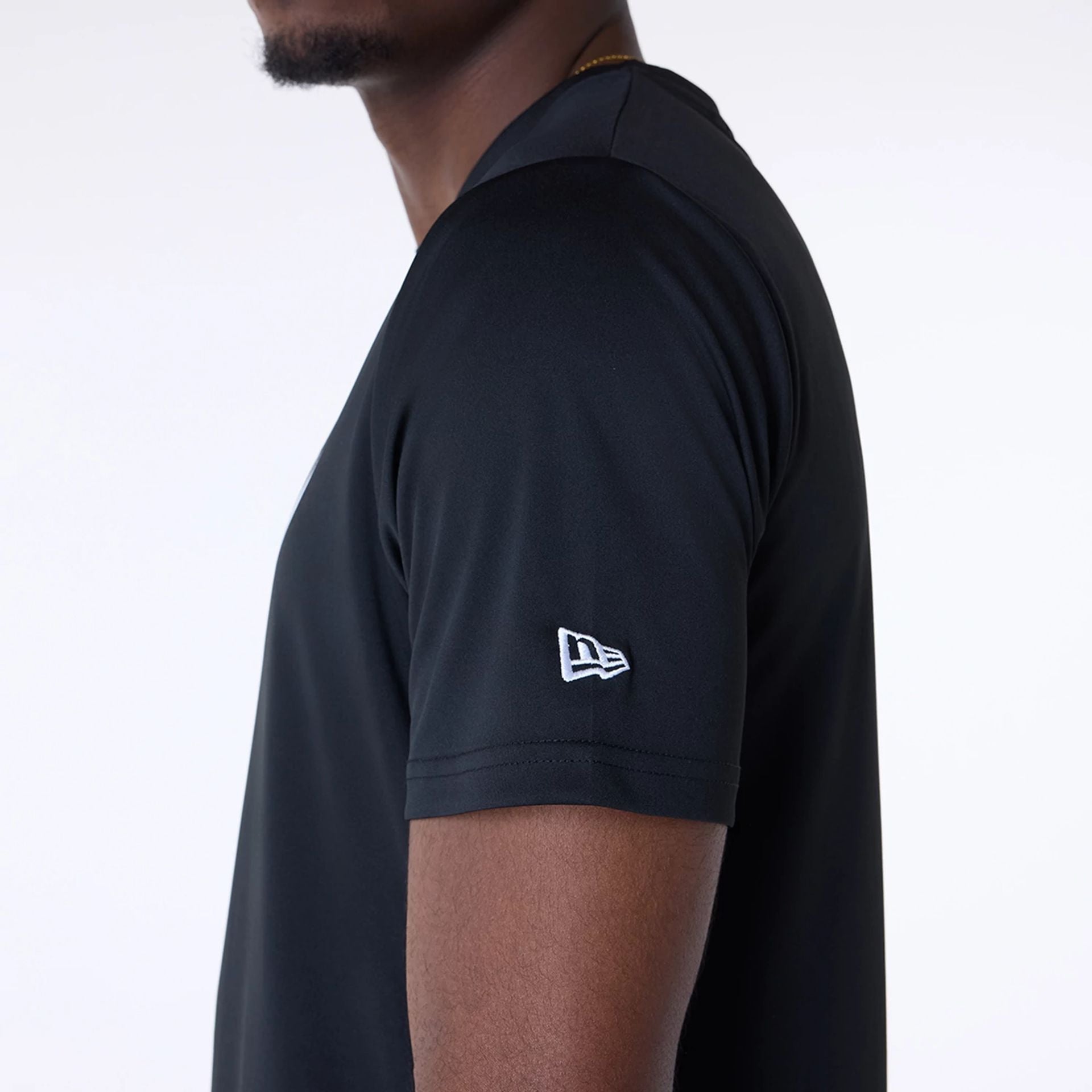 Las Vegas Raiders New Era GYM Essentials Polyester NFL T-Shirt Schwarz - STADIUMDREAMS