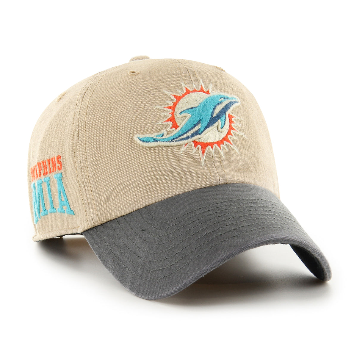 Miami Dolphins Historic Ashfield '47 CLEAN UP NFL Cap Beige - STADIUMDREAMS