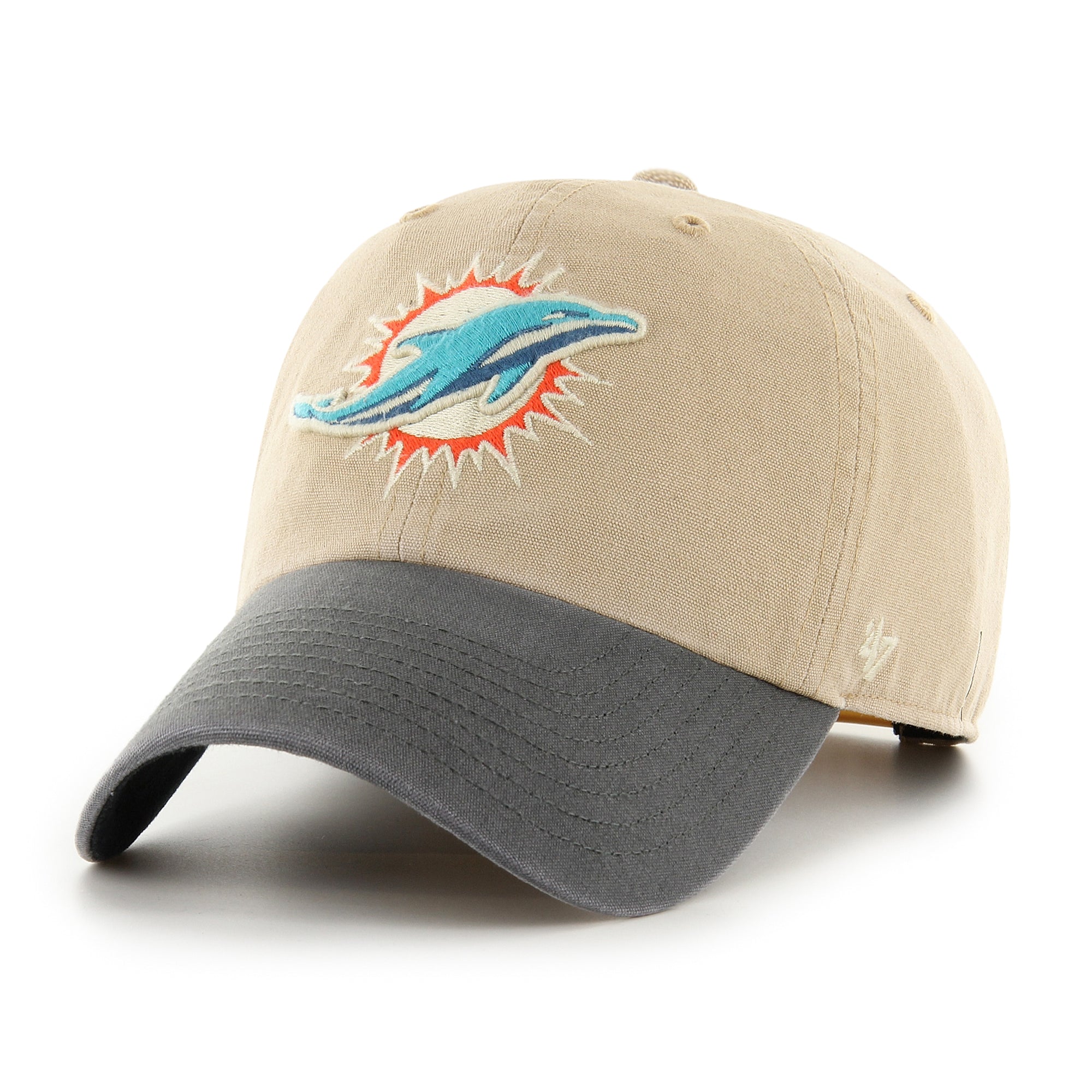 Miami Dolphins Historic Ashfield '47 CLEAN UP NFL Cap Beige - STADIUMDREAMS