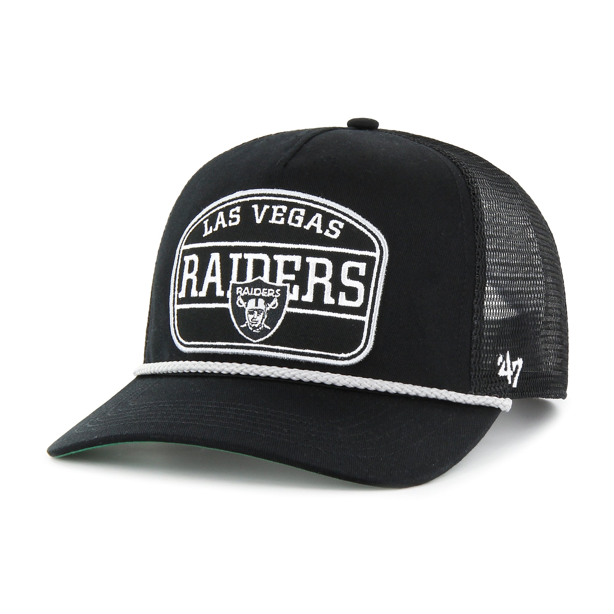 Las Vegas Raiders Hone Rope '47 HITCH NFL Trucker Cap Schwarz - STADIUMDREAMS
