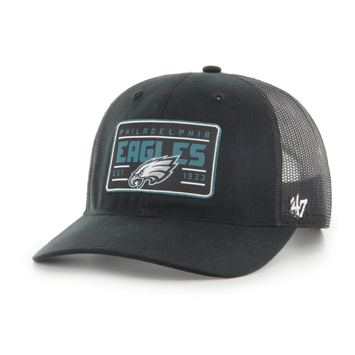 Philadelphia Eagles '47 Hardline TRUCKER NFL Cap Schwarz - STADIUMDREAMS