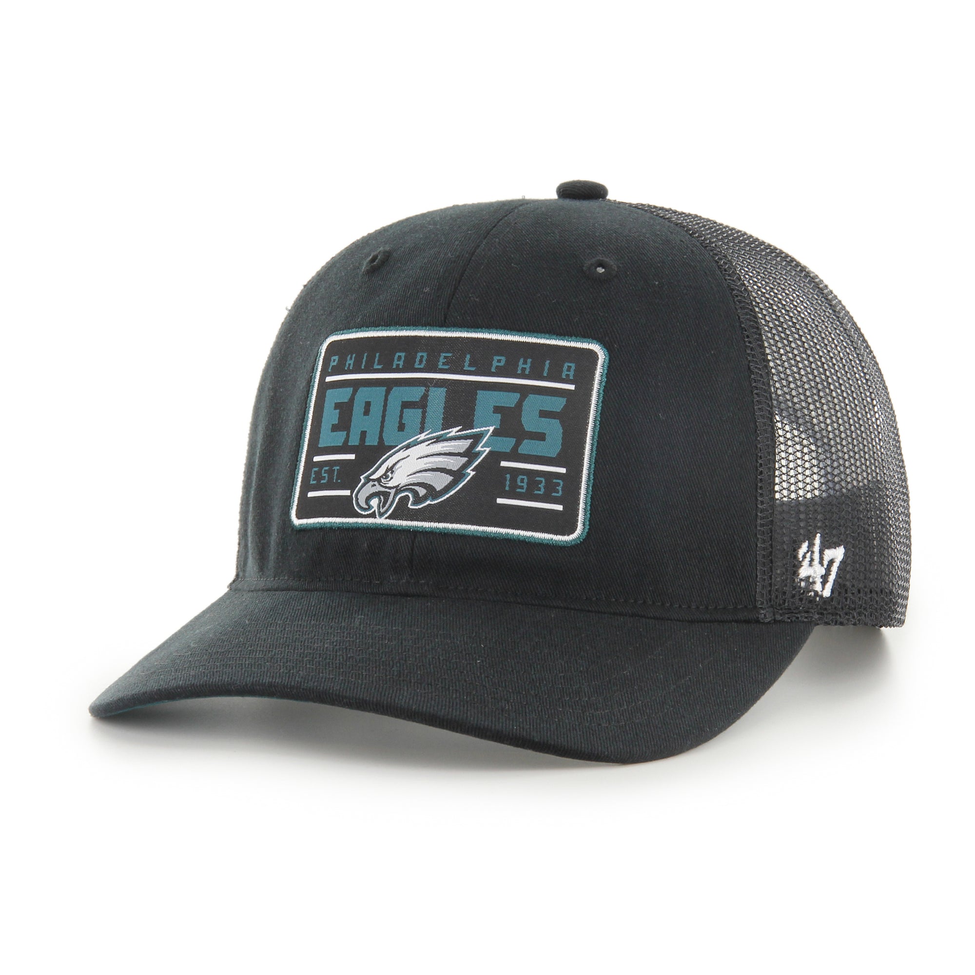 Philadelphia Eagles '47 Hardline TRUCKER NFL Cap Schwarz - STADIUMDREAMS