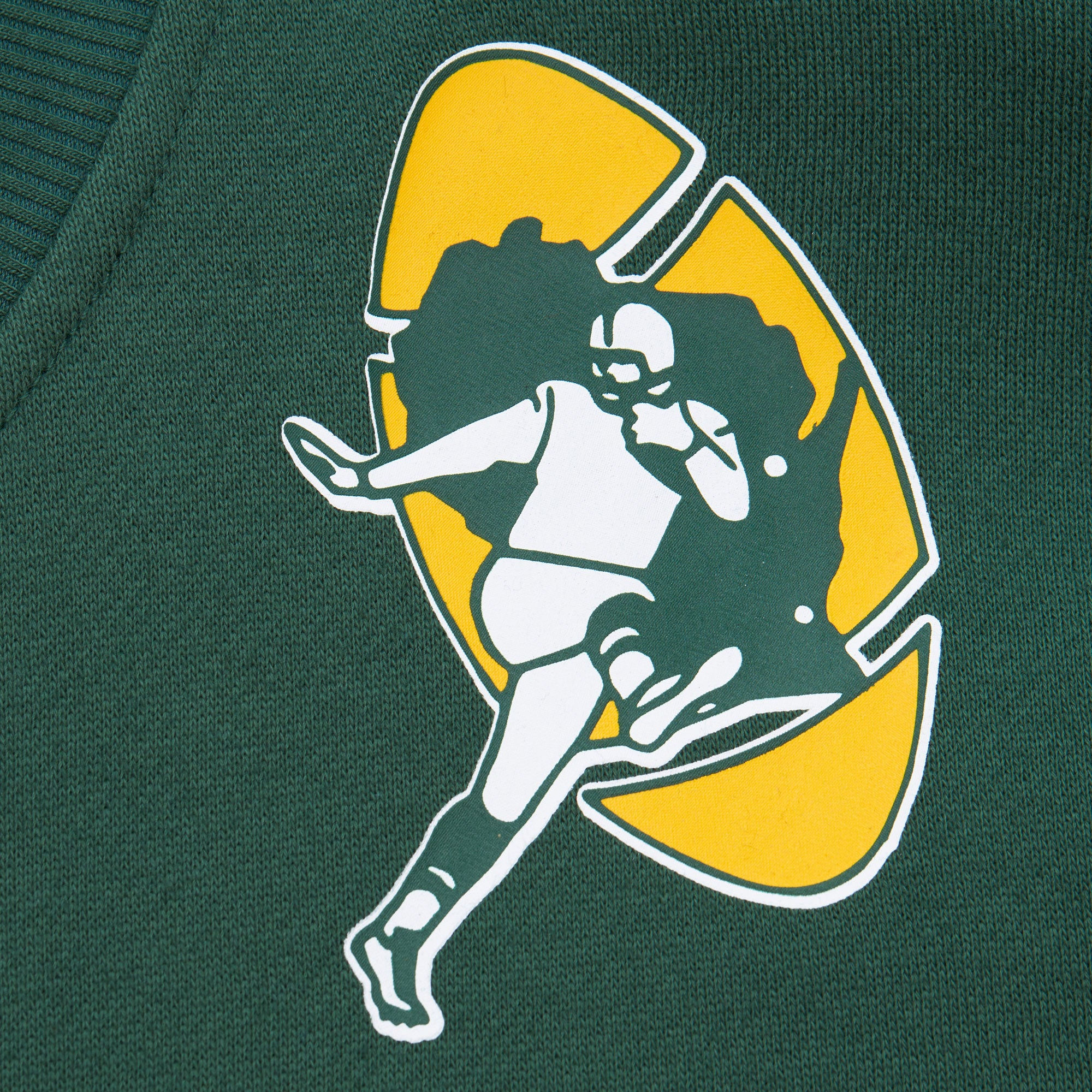 Green Bay Packers Mitchell & Ness Backprint 2.0 NFL Pullover Sweatshirt Grün - STADIUMDREAMS