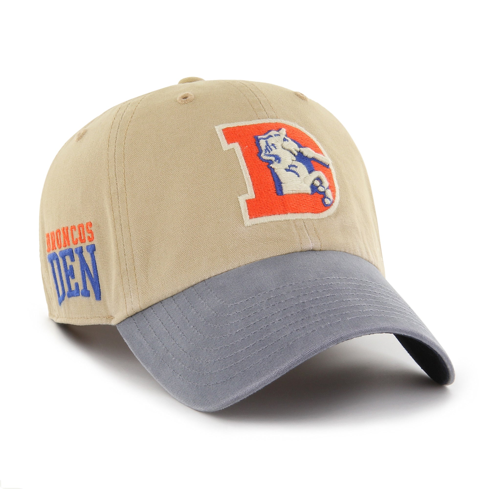 Denver Broncos Historic Ashfield '47 CLEAN UP NFL Cap Beige - STADIUMDREAMS